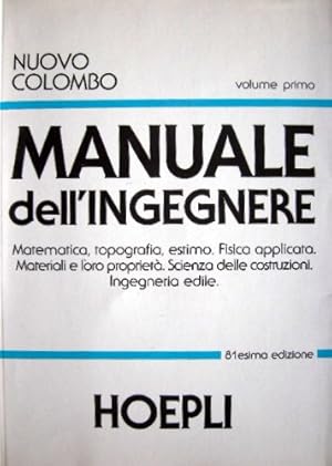 Bild des Verk�ufers f�r Nuovo Colombo. Manuale dell'ingegnere zum Verkauf von librisaggi