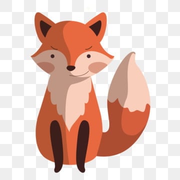 小狐狸 卡通 紅色狐狸 白色, 狐狸剪貼畫, 小狐狸, 動畫片 PNG圖案素材