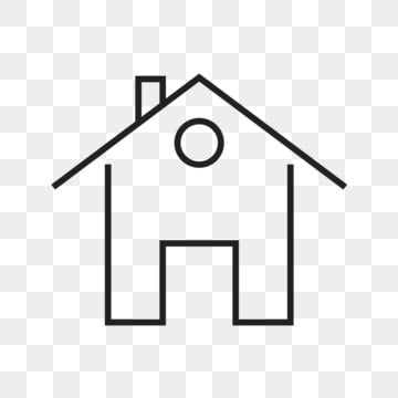 home line black icon, Home Icons, Line Icons home line vector hd images