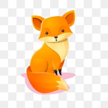 狐狸 狐狸剪紙 剪紙狐狸 可愛狐狸, 狐狸剪貼畫, 坐著, 坐姿 PNG圖案素材
