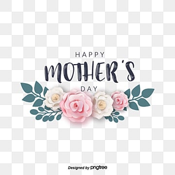 feliz dia de las madres pintado a mano decorar elementos de flores PNG