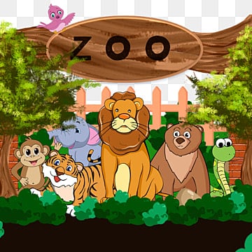 zoo carino animale illustrazione, Clipart Di Zoo, Scimmia, Leone PNG e PSD