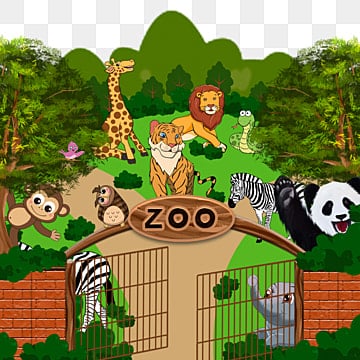 piccoli animali nello zoo, Clipart Di Zoo, Serpente, Zebra PNG e PSD