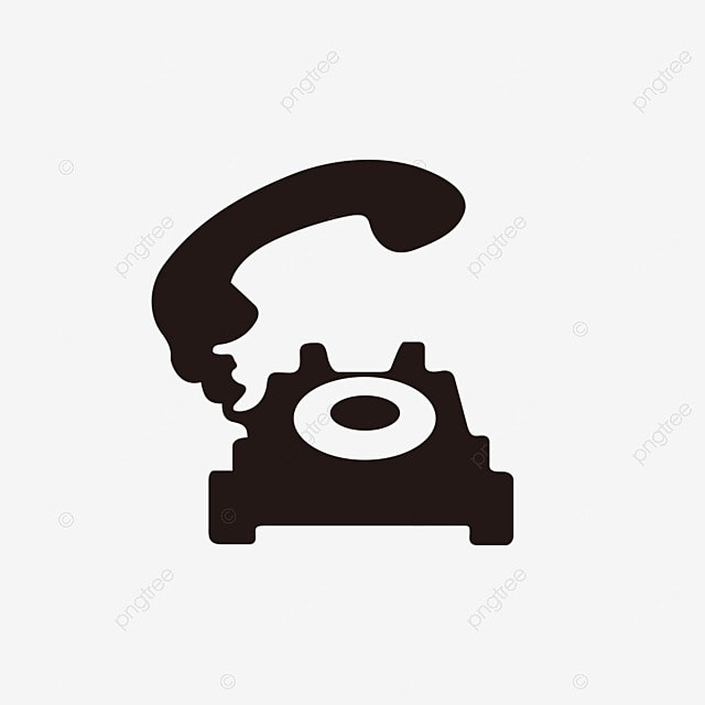 Black And White Phone, Phone, Communication, phone black clipart vector