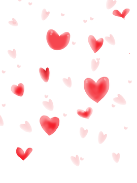 scattered and floating red hearts, Background Pattern, Background, Background Element PNG and PSD