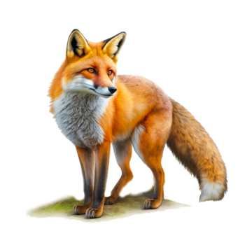 森林裡的狐狸, 森林裡的狐狸, 狐狸, 森林 PNG圖案素材