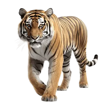 tigre che cammina sfondo trasparente scena della fauna selvatica, Leone, Tygrys, Animale PNG e PSD