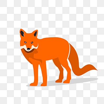 狐狸動物矢量與陰影, 狐狸剪貼畫, 香橘, Fox PNG圖案素材