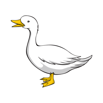 可愛的鴨子卡通, 鴨, 動畫片, 翅膀 PNG圖案素材