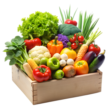 eco food box with fresh vegetables, Basket, Shopping Cart, Vegetables PNG Image and Clipart