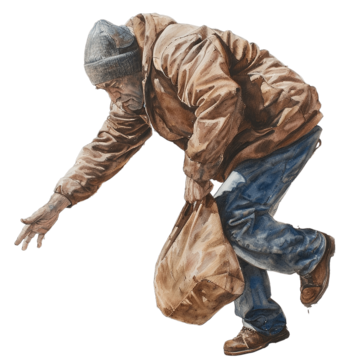 bag stealing, Stealing, Steal, Thief PNG Image and Clipart