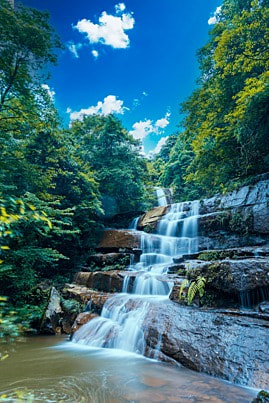 wasserfalleffekt nachmittag wasserfall outdoor fotografie fotografie karte mit bild Hintergrund, Chongqing, Simianshan, Jiangjin Hintergrundbild