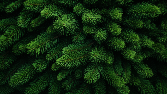 有紋理的綠色針葉樹自然背景或壁紙, 樅樹, 常綠, 冷杉 背景圖