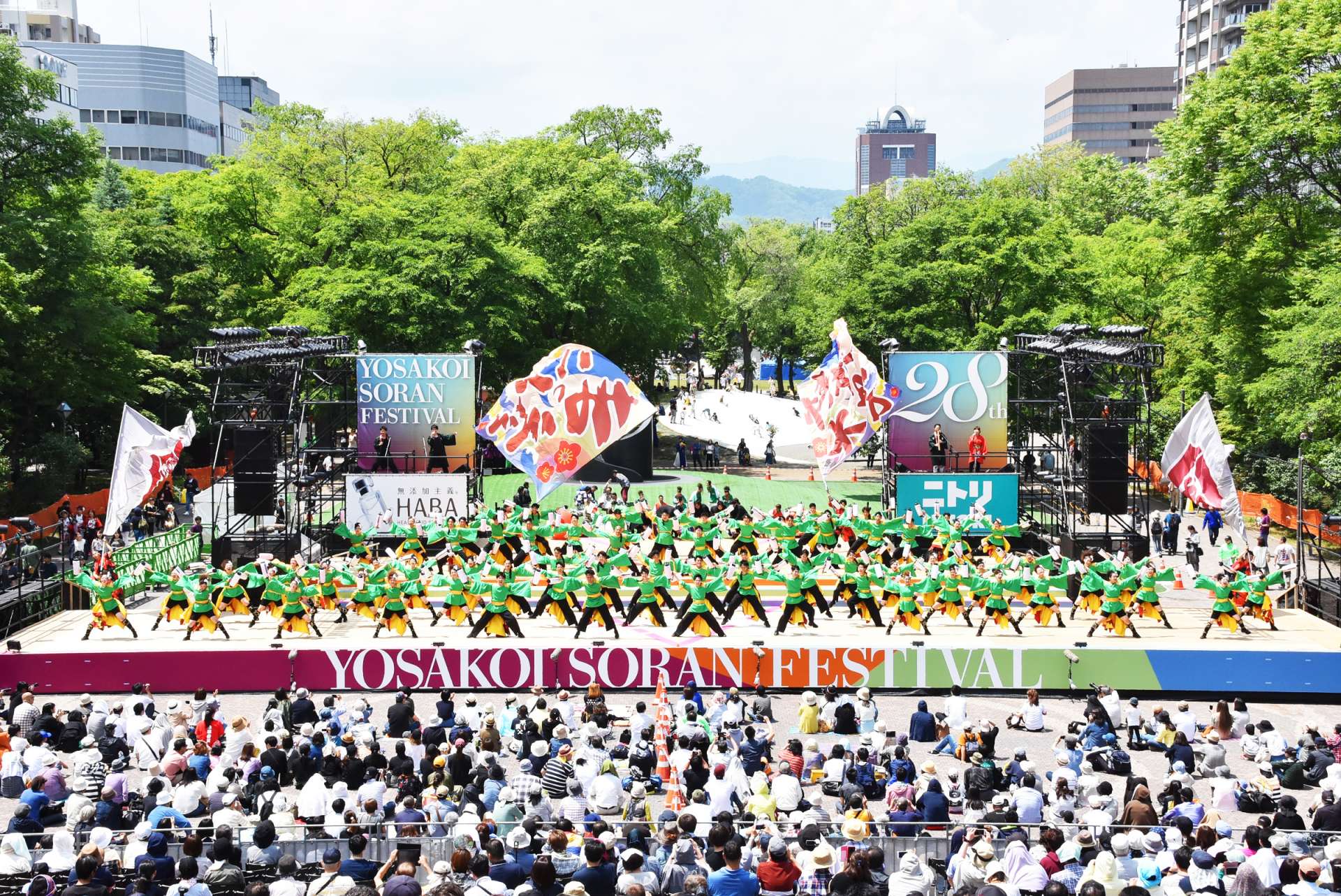 源於夜來祭，結合北海道索朗節的札幌的舞蹈祭典