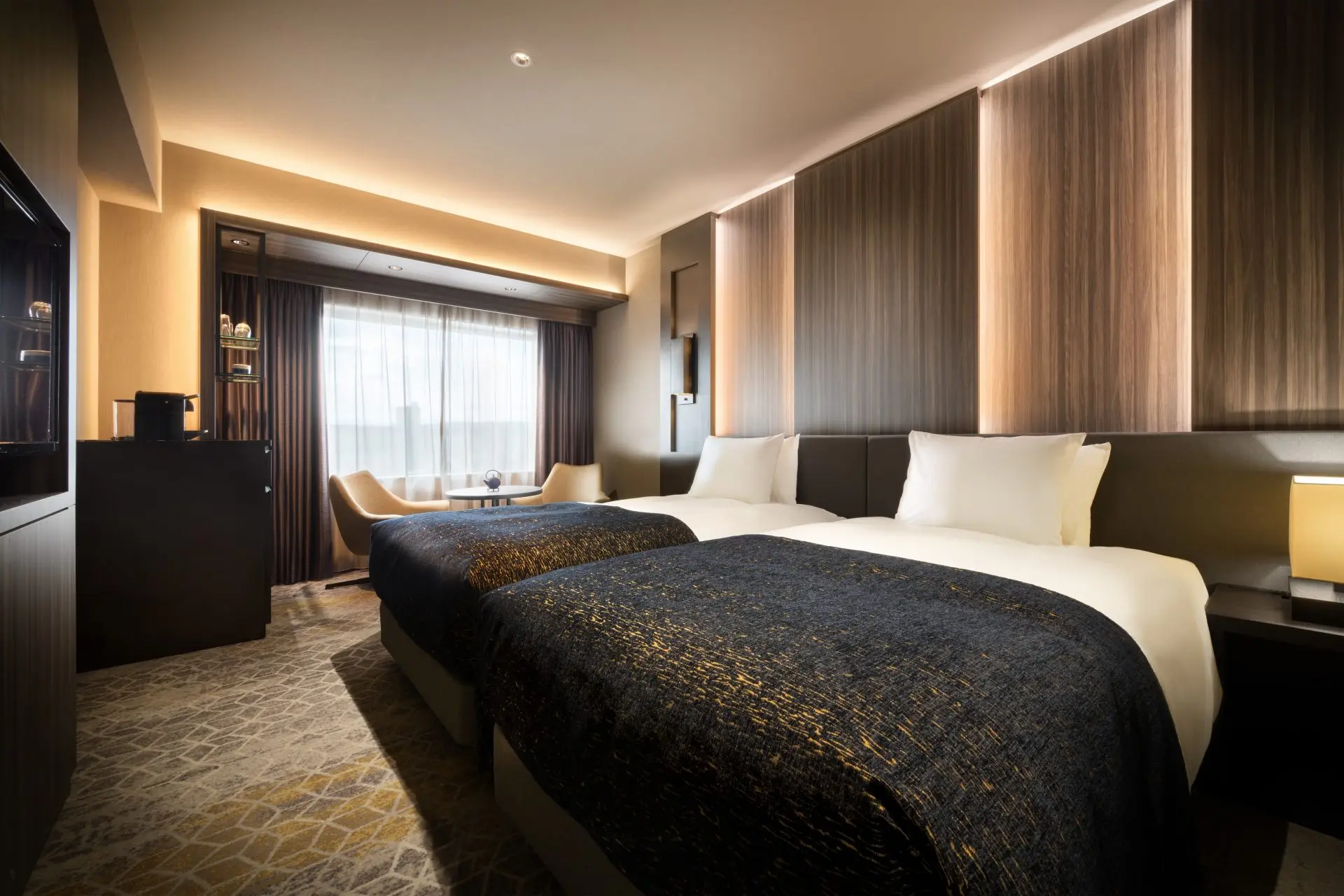 The hotel promises a high-quality stay and soothing recharge after your travels (pictured: executive twin room)