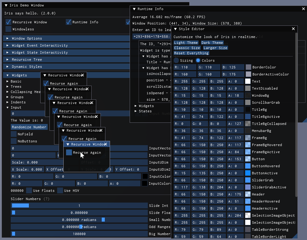 Sample Display Output