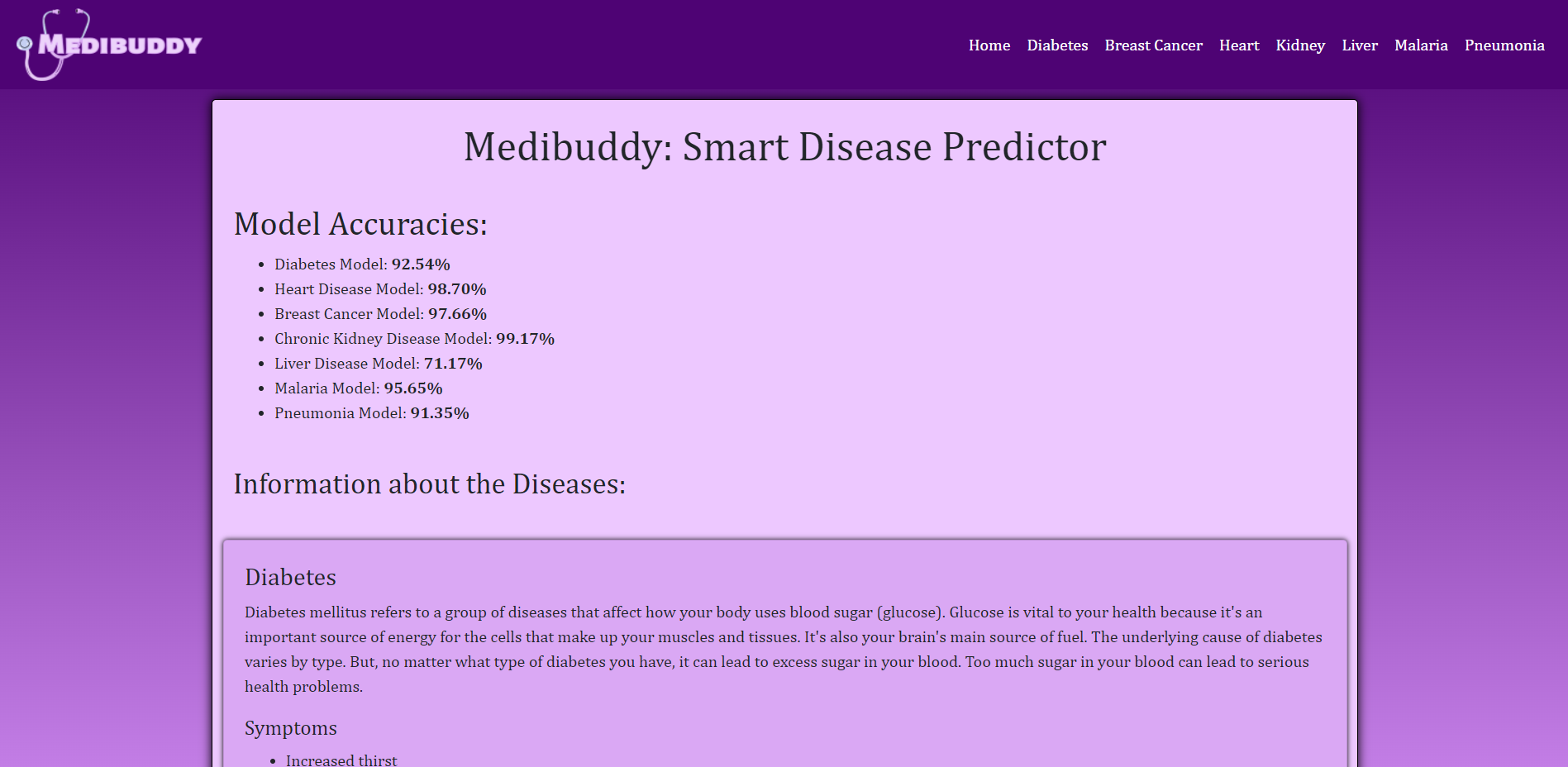 Medibuddy-Smart-Disease-Predictor