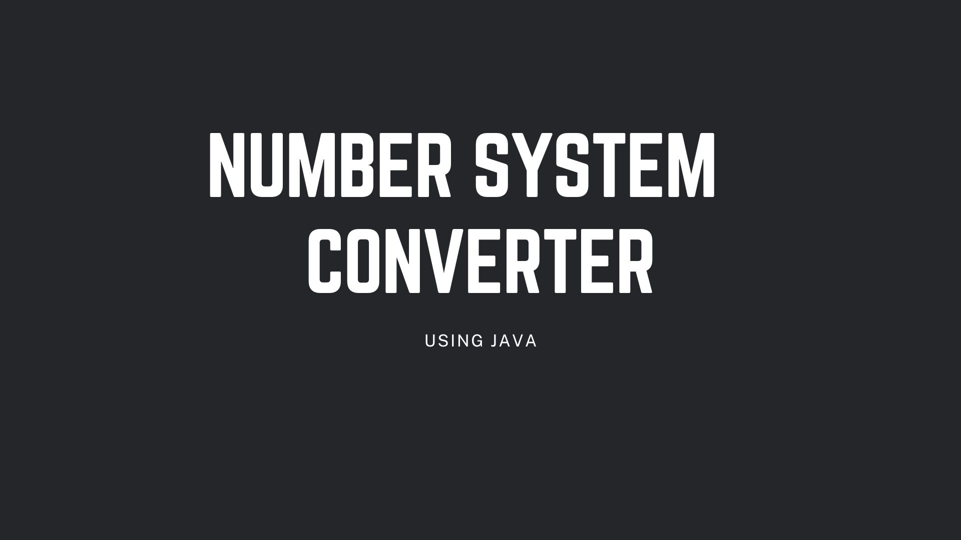 Number-System-Converter