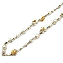 CHANEL 香奈兒 A18C Necklace 長項鏈  裝飾珍珠 日本現貨 包郵包稅 9.5成新【BRAND OFF】