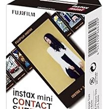 富士 拍立得  Fujifilm Instax Mini contact sheet Film 目錄編號 懷舊底片