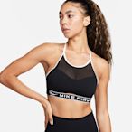 NIKE 背心 女款 運動背心 慢跑 低強度支撐 AS W NK AIR INDY HN MESH BRA 黑 FB4098-010