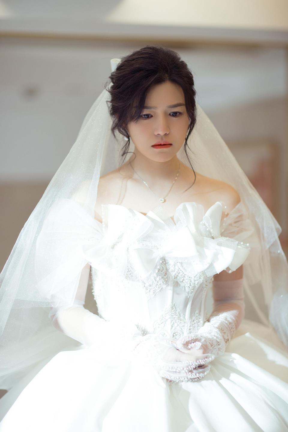 ▲陳妍希在劇中，婚禮一結束就向「媽寶夫」提離婚。