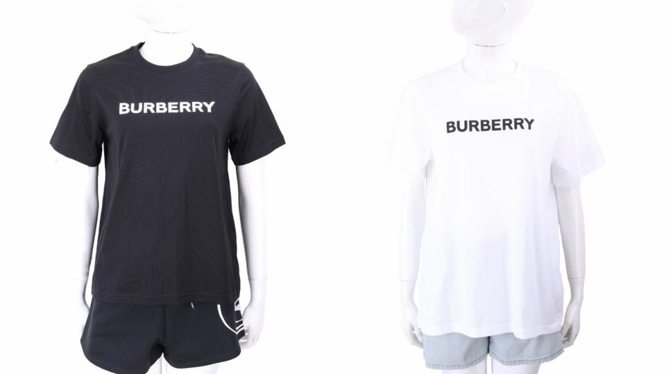 URBERRY下殺5折起必買�� BURBERRY 徽標印花棉質短袖TEE！圖片來源：Yahoo奇摩購物中心