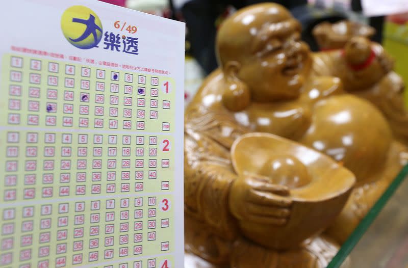 大樂透端午加開100組100萬元。（中央社資料照）。