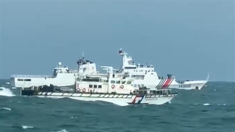 中國海警發布新規，引發菲律賓不滿，中菲船隻再度引爆衝突。（示意圖／海巡署提供）