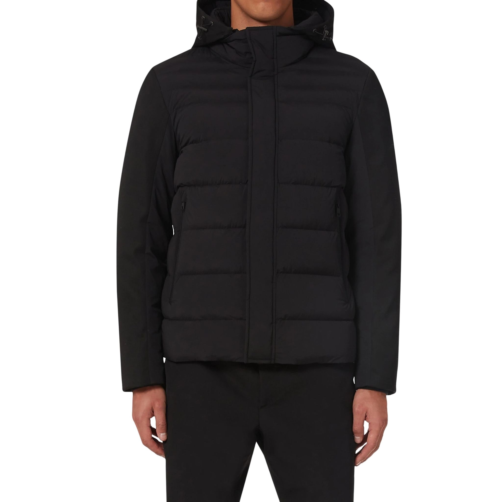 [全新真品代購-F/W22 新品!] MONCLER 霧面黑色 連帽 羽絨外套