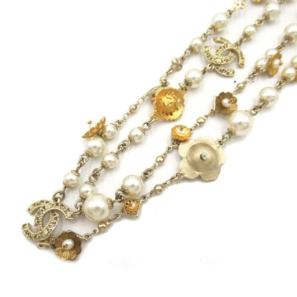 CHANEL 香奈兒 A18C Necklace 長項鏈  裝飾珍珠 日本現貨 包郵包稅 9.5成新【BRAND OFF】