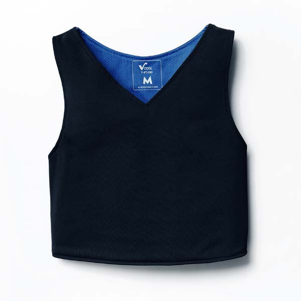 【T-STUDIO】VCOOL涼感體驗/涼感機能粘式半身束胸內衣(深灰) product image 4