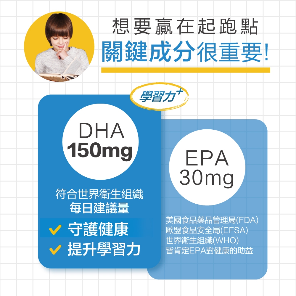 【Lovita愛維他】 兒童魚油 含DHA150mg軟膠囊x3瓶 product image 3