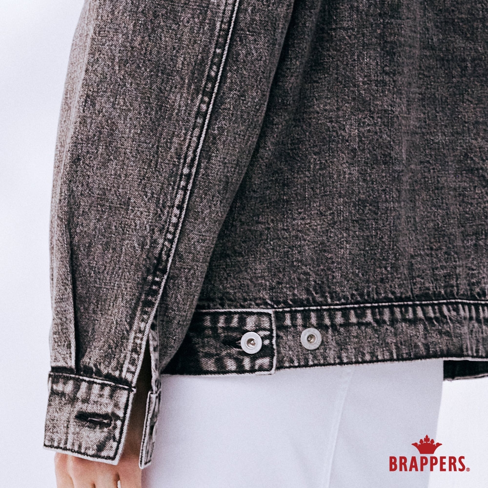 BRAPPERS 女款 Boy friend系列-全棉牛仔外套-黑灰 product image 9