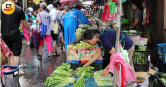 颱風來襲，民眾在傳統市場採買蔬菜。（示意圖／周志龍攝）