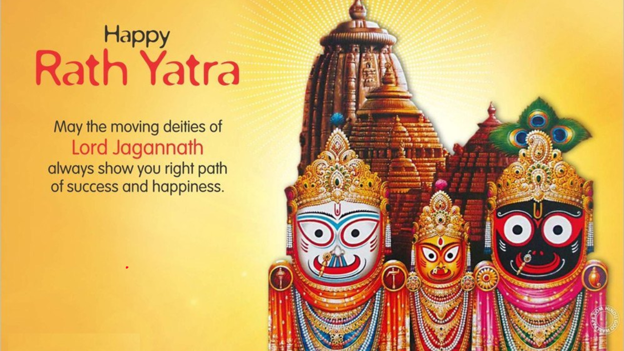 Happy Jagannath Rath Yatra 2024 Wishes Quotes Greetings Messages Images and Rath Yatra WhatsApp Status to Share