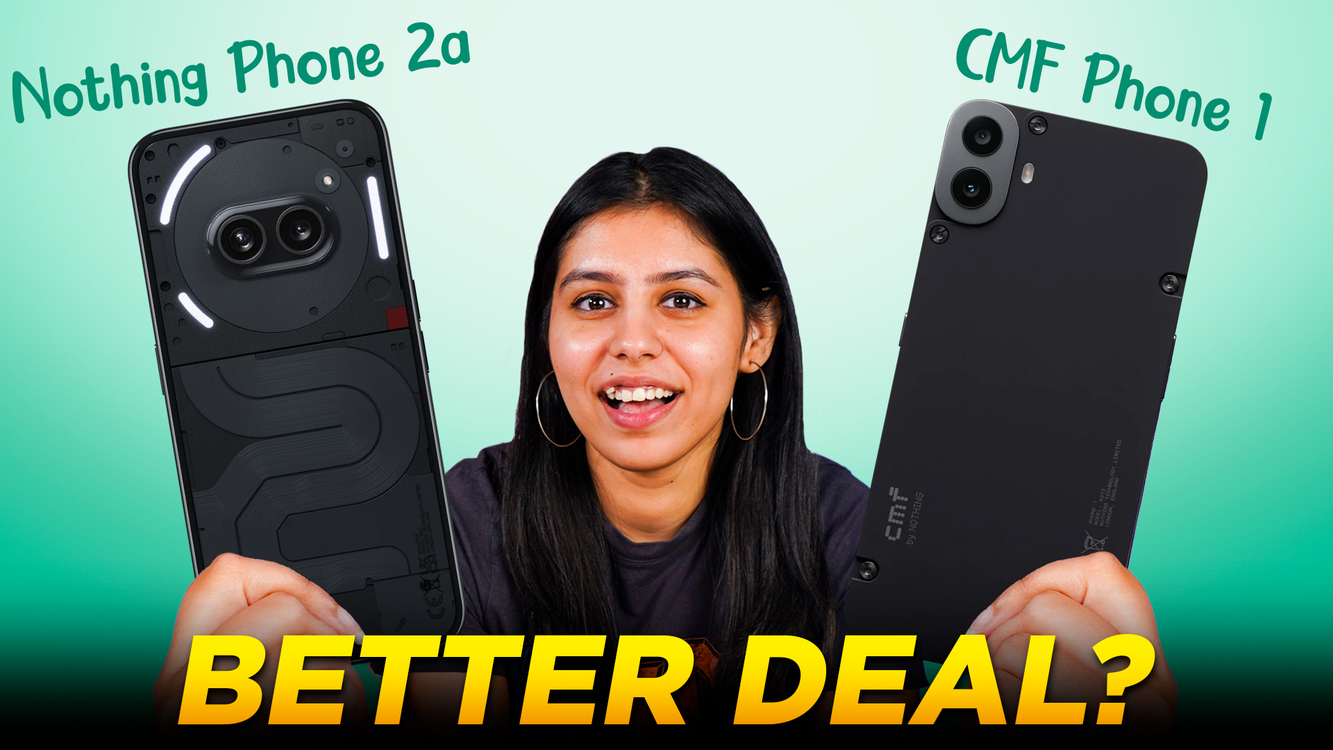 CMF Phone 1 vs Nothing Phone 2a full comparison in Hindi Which one to buy