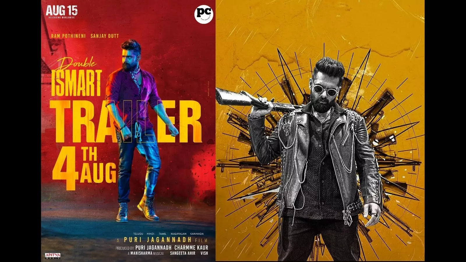 Ram Pothineni Puri Jagannadhs Double ISMART Trailer To Be Out On August 4