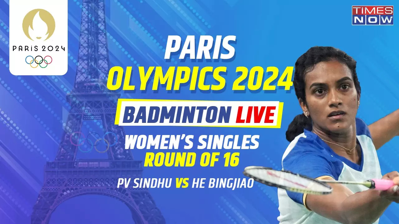 PV Sindhu vs He Bing Jiao Badminton Live Updates PV Sindhu Loses First Set 21-19 Struggles In Second Set 
