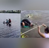 VIDEO Locals Rescue Hyderabad Man His 3 Kids After He Attempts Suicide And Drives Car Into Lake