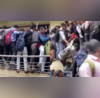 Railing Crumbles As Thousands Line Up For 10 Job Posts In Gujarat Shocking Video Is Viral