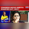 Rahul-Smriti Sarkari Bangala Row Congress Mocks Iranis Exit Whos Being Arrogant  Newshour