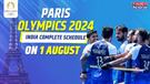 Paris Olympics 2024 Indias Complete Schedule on 1 August Swapnil Kusale Eyes Glory Nikhat Zareen in Action