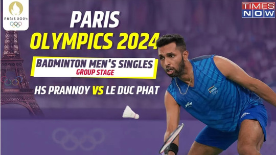 Paris 2024 Olympics Badminton Live Updates HS Prannoy Loses First Game To Le Duc Phat 21-16 