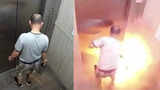 Fake info busted: Viral video shows EV battery catching fire in apartment lift