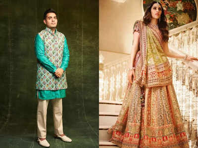 Ambani family Garba night: Akash and Shloka Ambani nail ethnic fashion