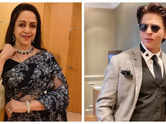 Hema Malini takes a promise from SRK to visit Mathura