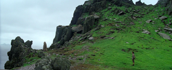 Luke and Rey on Ahch-To