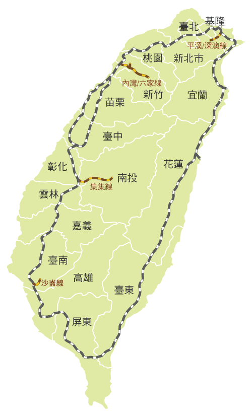 臺灣鐵路地圖