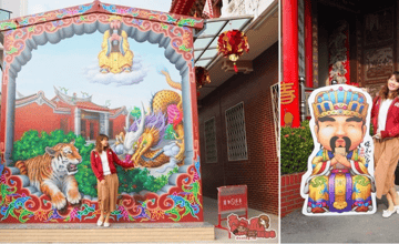台南｜新和順保和宮：3D立體龍虎畫作，用畫繪製出當年廟宇的美與故事